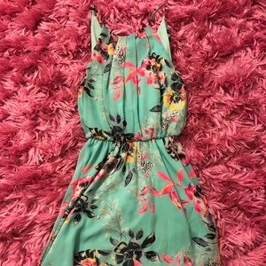 Back Keyhole Floral Dress XS